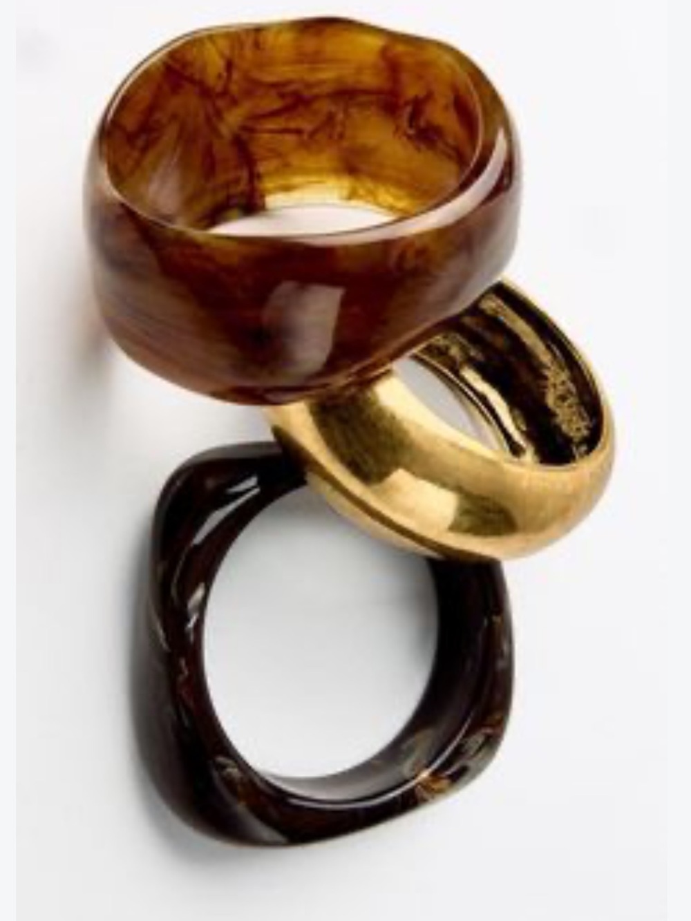 Zara pack of 3 resin bracelets